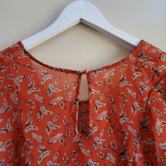 Vintage Sangria colour top shorter front, longer back, large - Picture 5 of 5